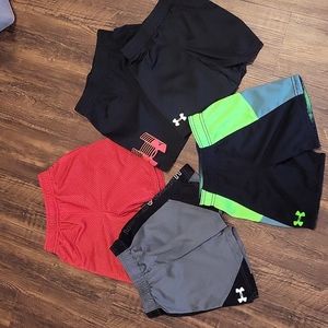 Lot of Boy Size 4 shorts, Under Armour / Athletic